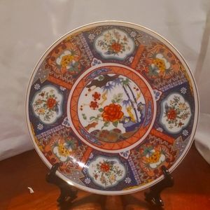 ArtMark Imari small plate Rose Canton pattern spring flowers